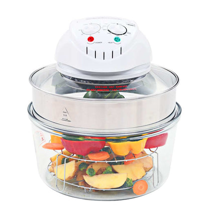 Halogeen Heteluchtoven Met Uitbreidingsring 1400 W 17 L