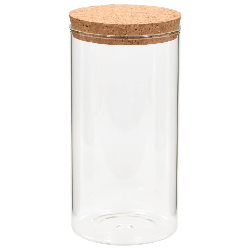 Opbergpotten Met Kurken Deksel 1400 Ml Glas