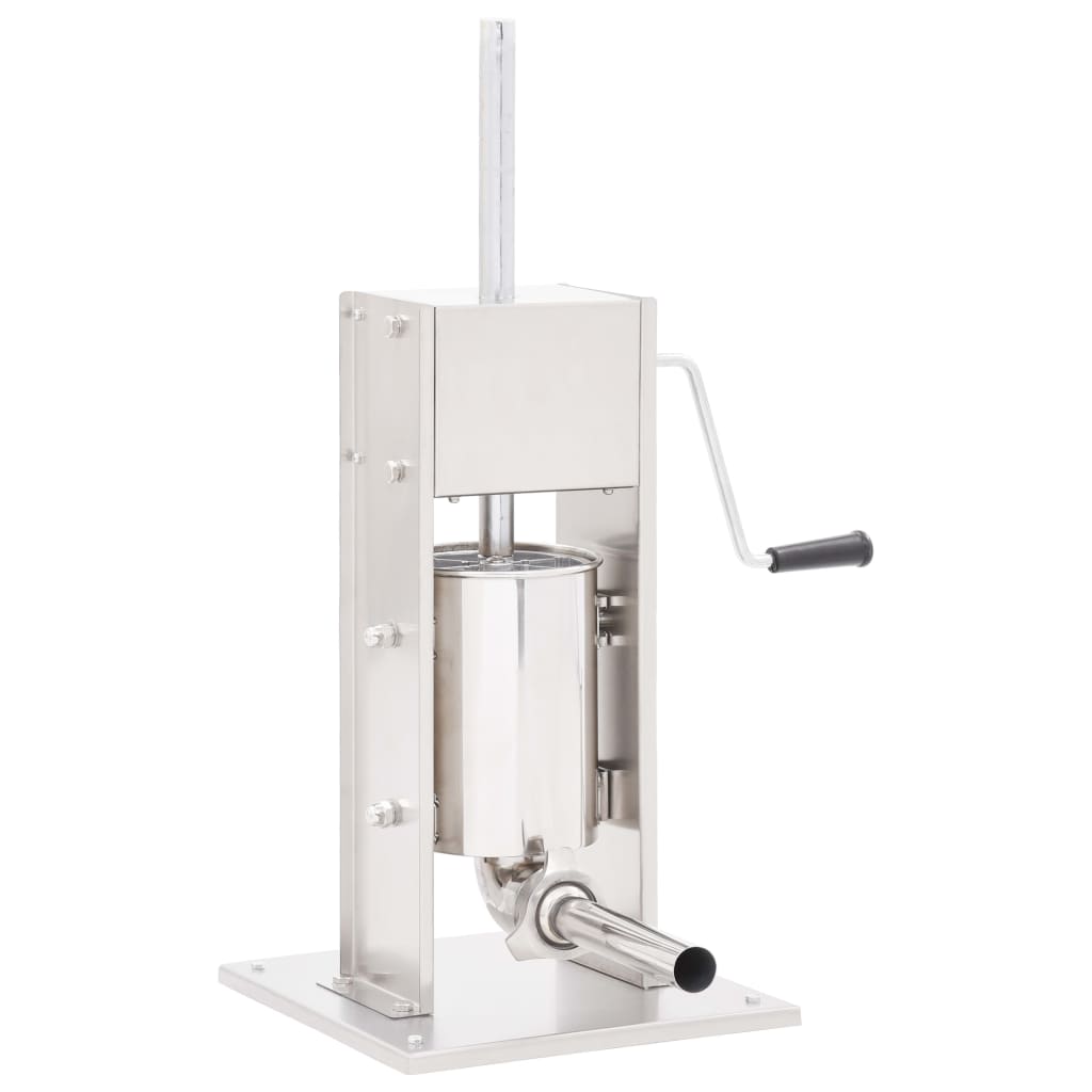 Worstenvuller Handmatig Roestvrij Staal Zilverkleurig