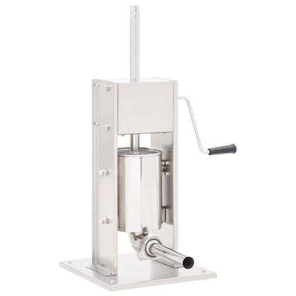 Worstenvuller Handmatig Roestvrij Staal Zilverkleurig