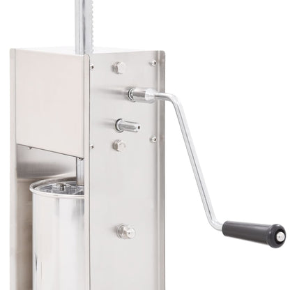 Worstenvuller Handmatig Roestvrij Staal Zilverkleurig