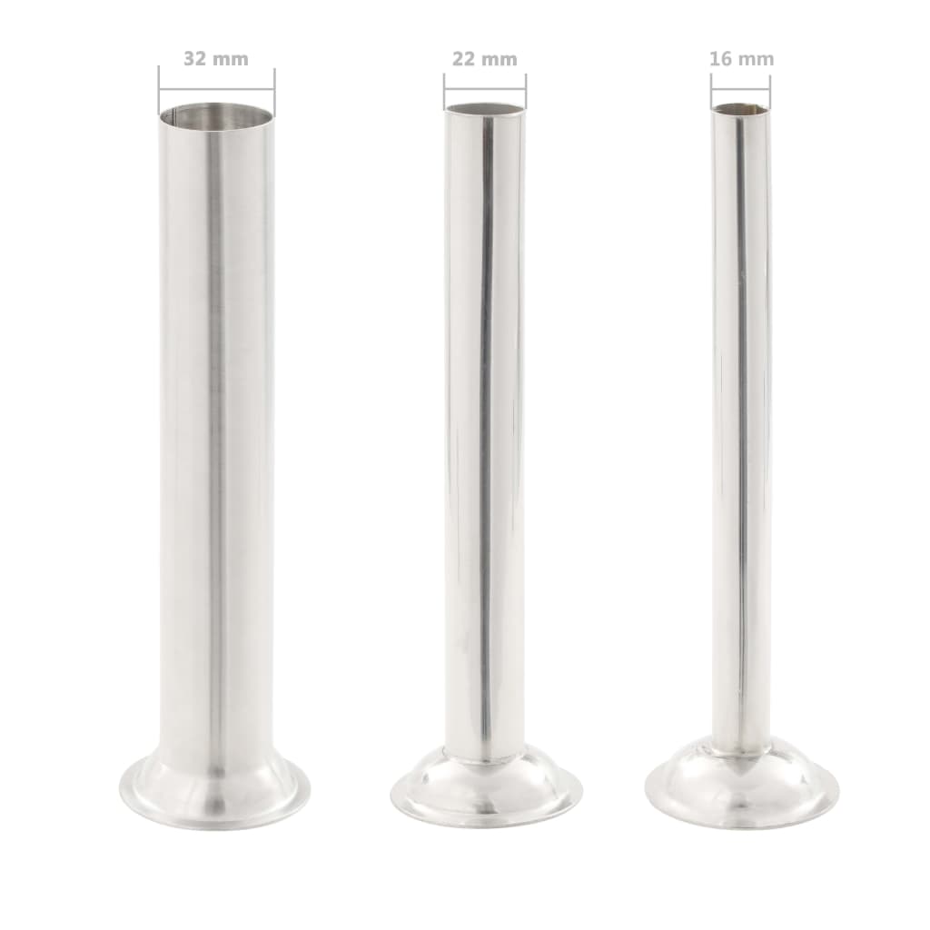 Worstenvuller Handmatig Roestvrij Staal Zilverkleurig