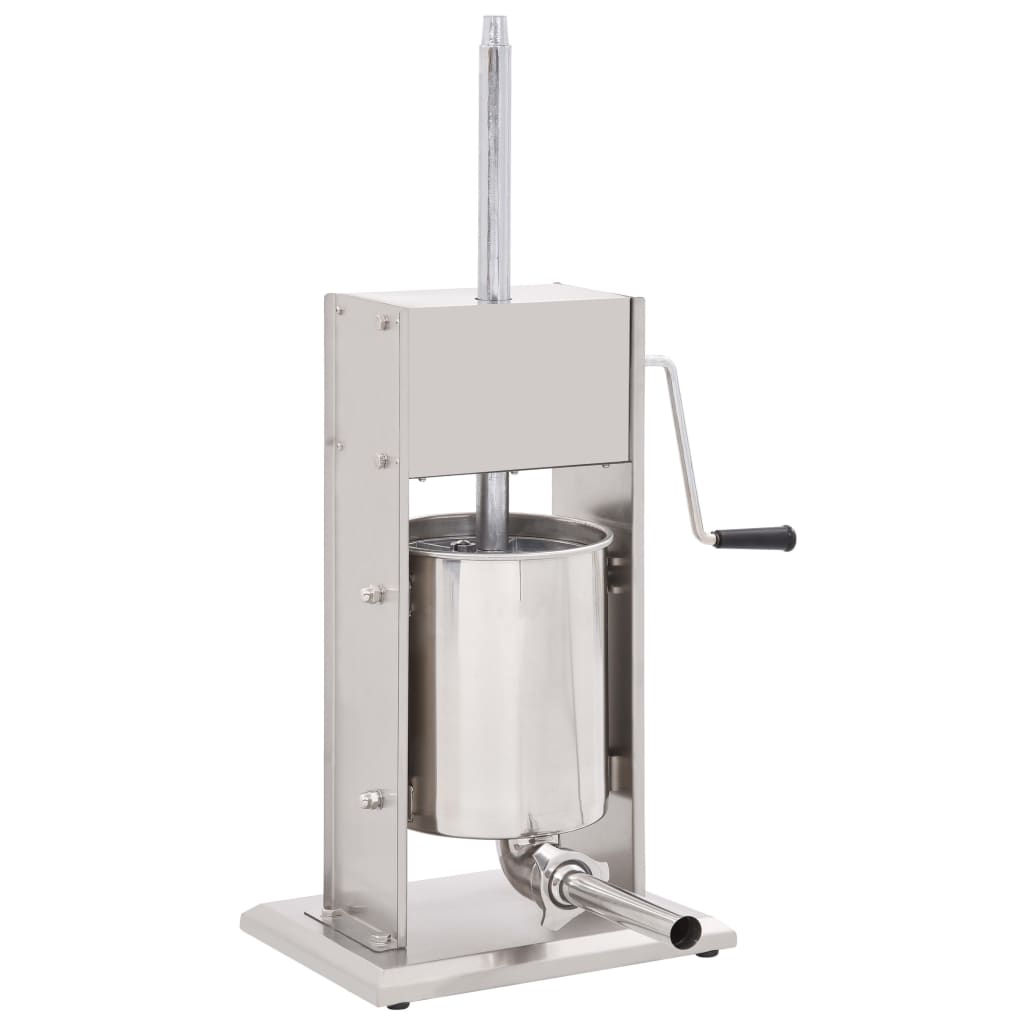 Worstenvuller Handmatig Roestvrij Staal Zilverkleurig