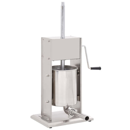 Worstenvuller Handmatig Roestvrij Staal Zilverkleurig