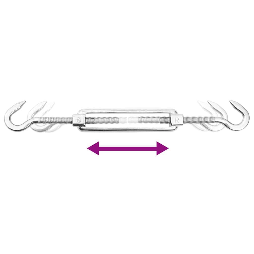 9-Delige Zonneschermaccessoireset Roestvrij Staal