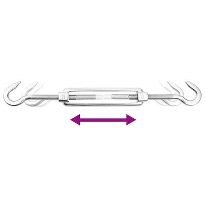 9-Delige Zonneschermaccessoireset Roestvrij Staal
