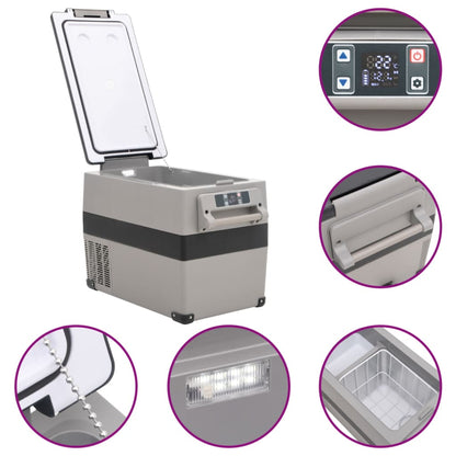 Koelbox Met Handvat Pp & Pe Zwart En Grijs