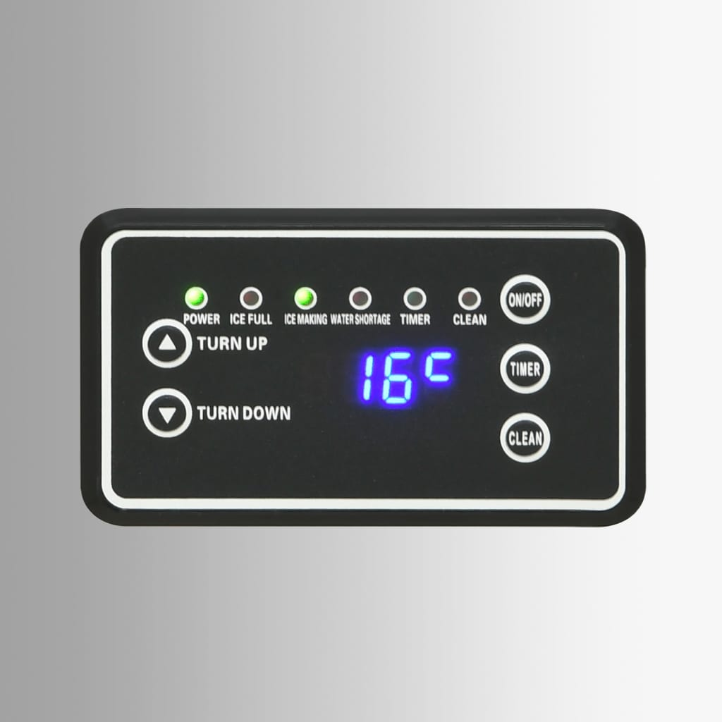 Ijsblokjesmachine 45 Kg / 24 U Zilverkleurig