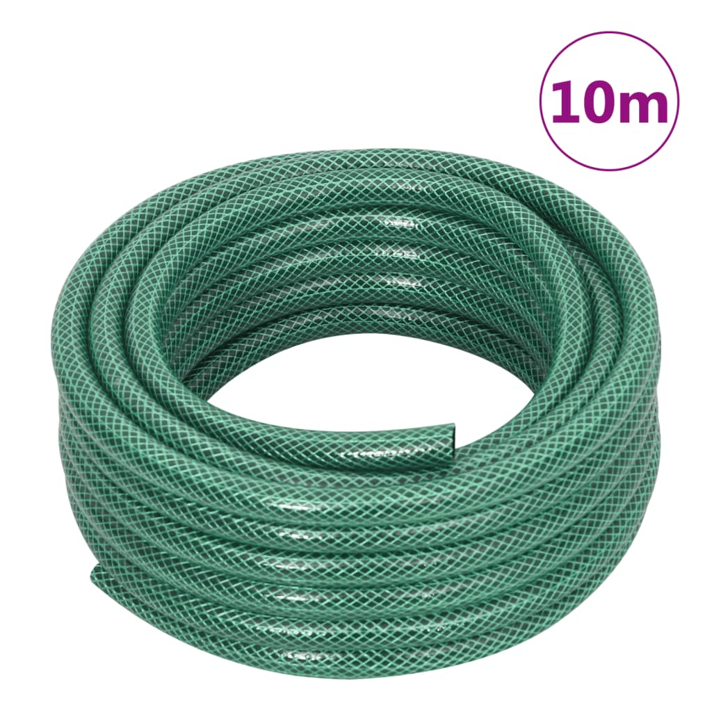 Tuinslang Met Koppelingsset 0,5'' 10 M Pvc Groen