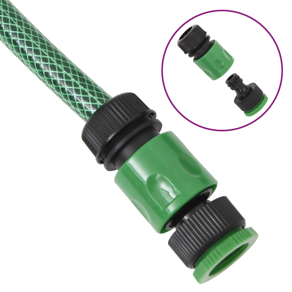 Tuinslang Met Koppelingsset 0,5'' 10 M Pvc Groen