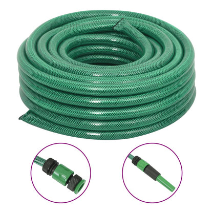 Tuinslang Met Koppelingsset 0,5'' 10 M Pvc Groen