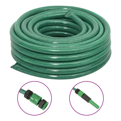 Tuinslang Met Koppelingsset 0,5'' 10 M Pvc Groen