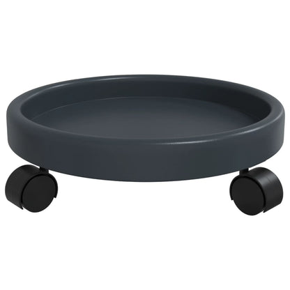 Plantentrolleys 2 St Met Wielen Ø34 Cm 35 Kg Grijs