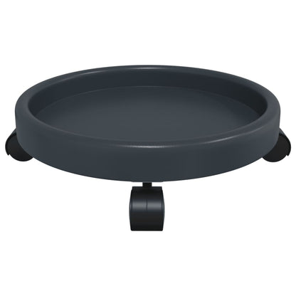 Plantentrolleys 2 St Met Wielen Ø34 Cm 35 Kg Grijs