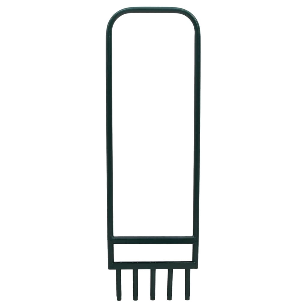 Gazonbeluchter Met 5 Holle Tanden Gepoedercoat Staal Groen