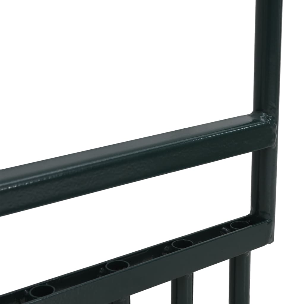 Gazonbeluchter Met 5 Holle Tanden Gepoedercoat Staal Groen