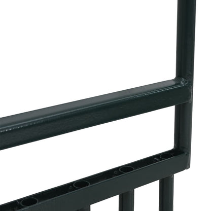 Gazonbeluchter Met 5 Holle Tanden Gepoedercoat Staal Groen