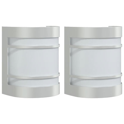 Buitenwandlampen Roestvrij Staal Kleurig Zilver