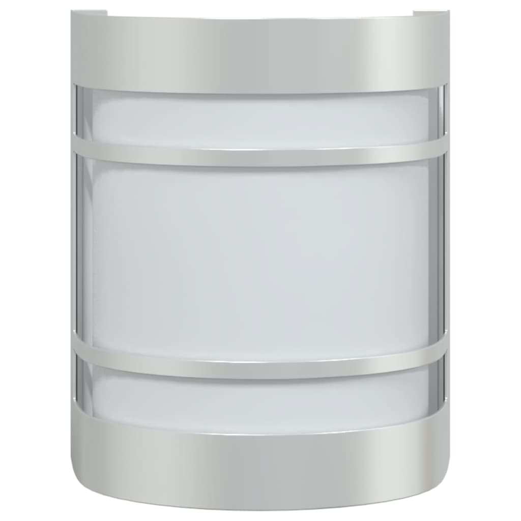 Buitenwandlampen Roestvrij Staal Kleurig Zilver