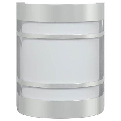 Buitenwandlampen Roestvrij Staal Kleurig Zilver