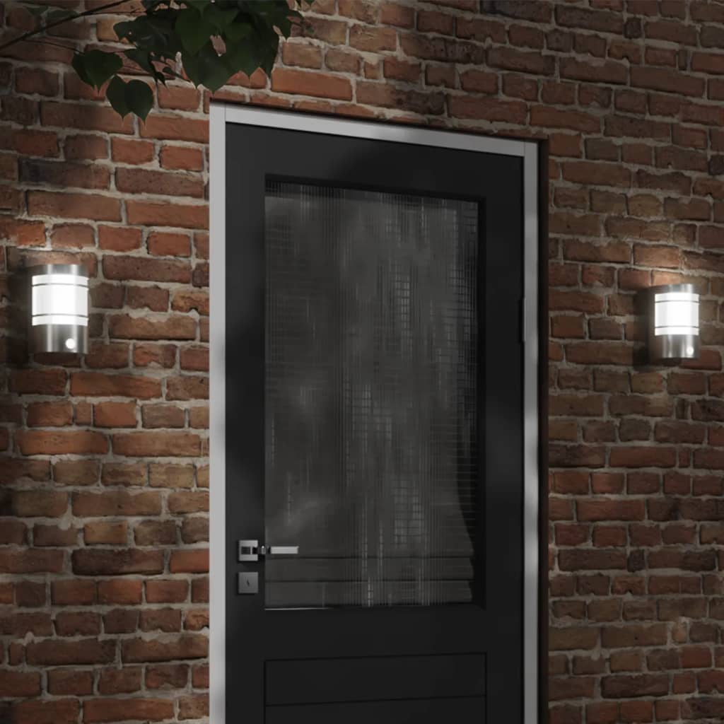 Buitenwandlampen Roestvrij Staal Kleurig Zilver