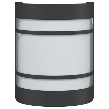 Buitenwandlamp Roestvrij Staal Zwart