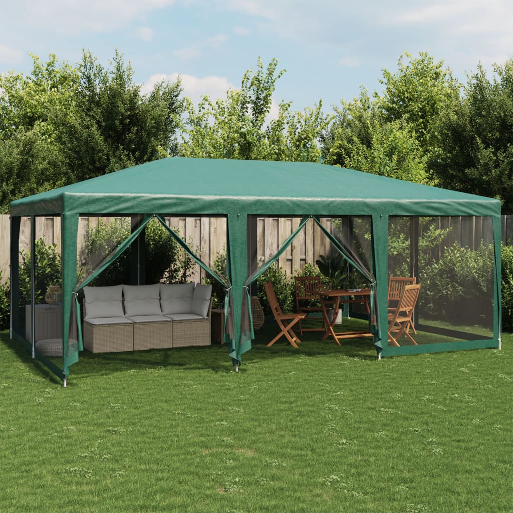 Partytent Met 10 Mesh Zijwanden Hdpe