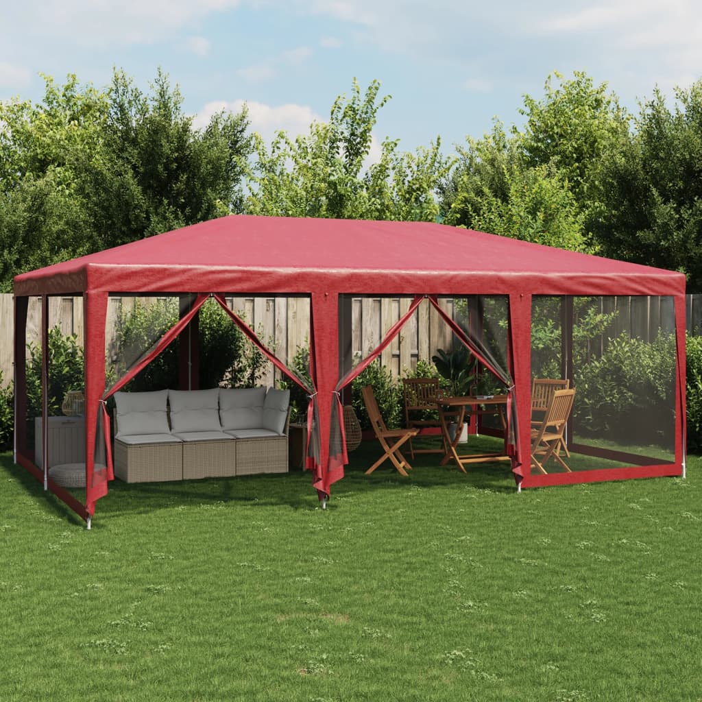 Partytent Met 10 Mesh Zijwanden Hdpe