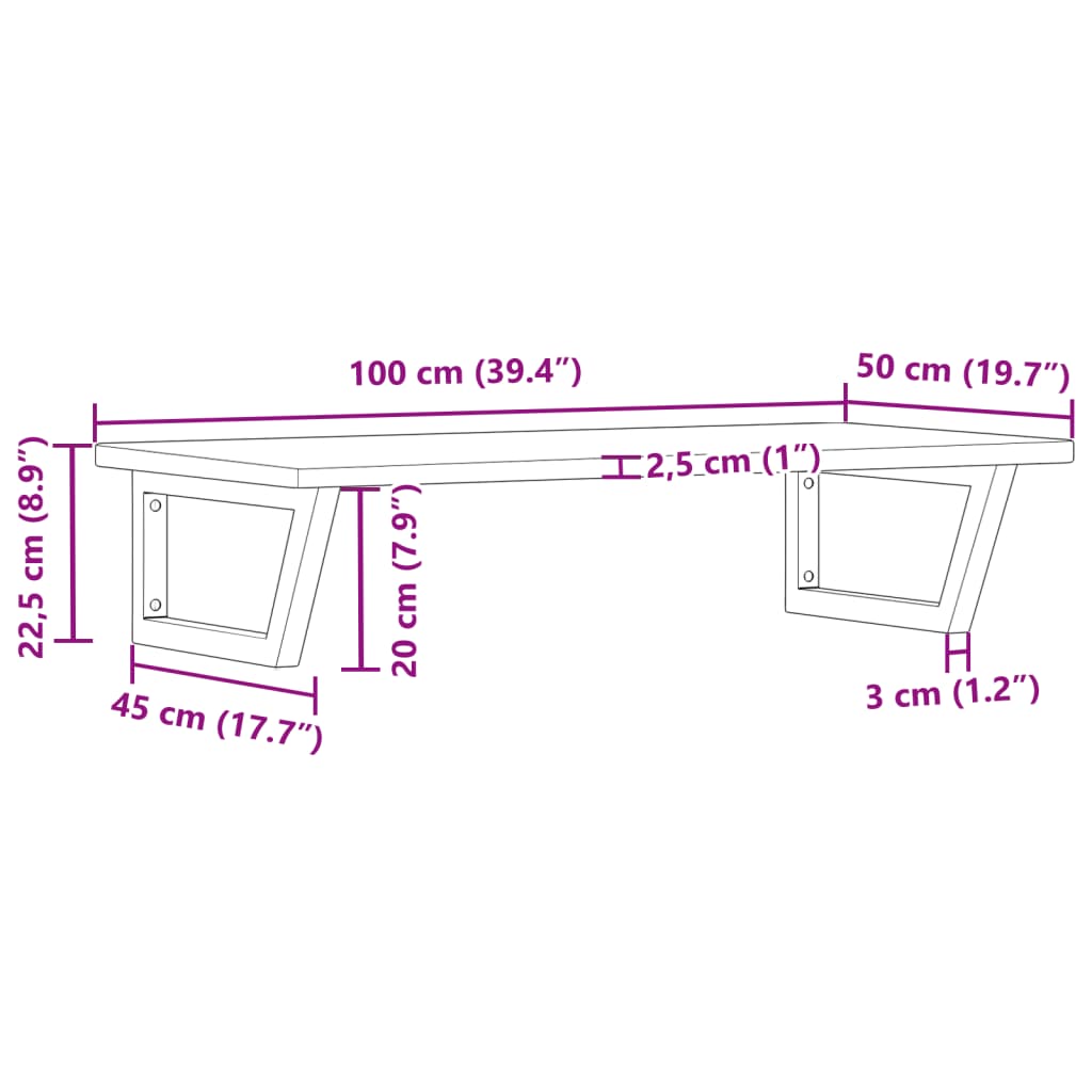 Badkamer Wandschap Staal En Massief Eikenhout