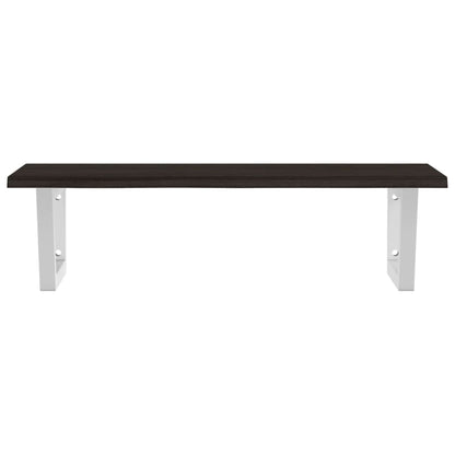 Badkamer Wandschap Staal En Massief Eikenhout