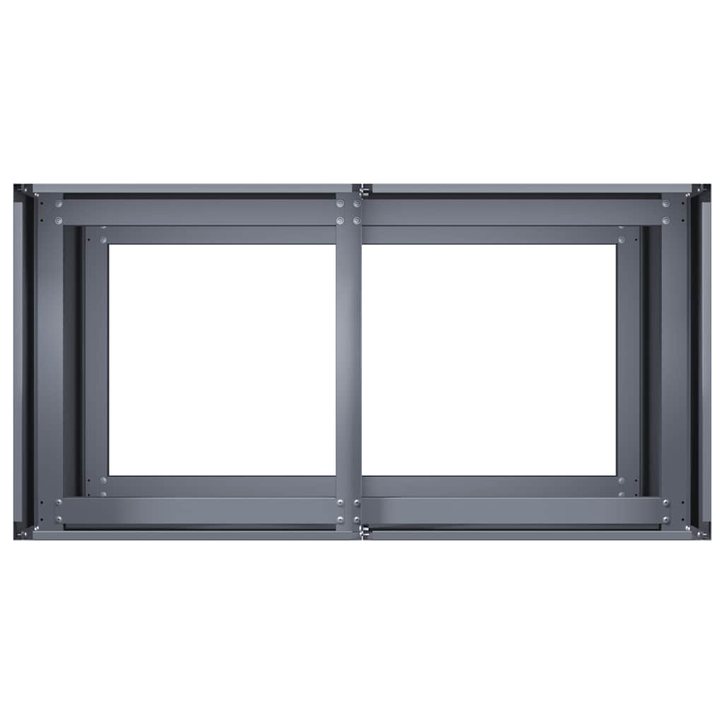 Plantenbak Koudgewalst Staal Antracietkleurig Staal/Antracietkleurig