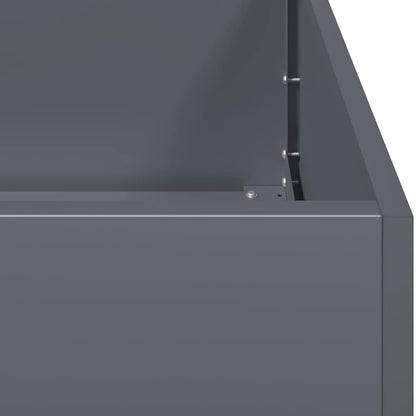 Plantenbak Koudgewalst Staal Antracietkleurig Staal/Antracietkleurig