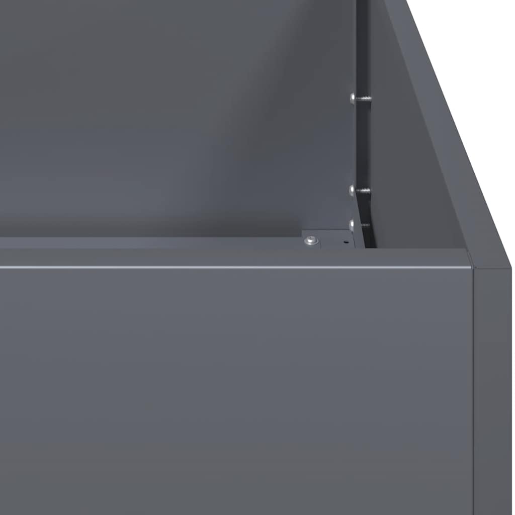 Plantenbak Koudgewalst Staal Kleurig Antraciet